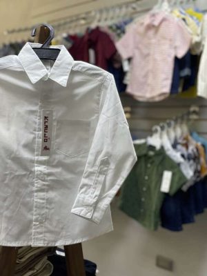 1046. Camisa blanca manga larga