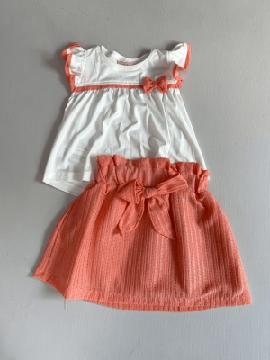 3088. Conjunto de falda naranja