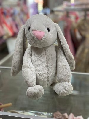 6322. Conejo mediano gris de peluche