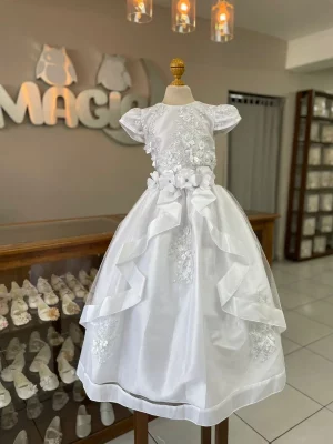8014. Vestido Mariana en blanco
