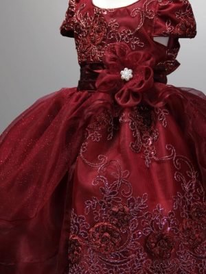 8054. Vestido Lili en tinto