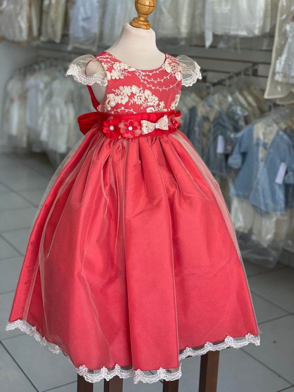 8073. Vestido Lucia en rojo