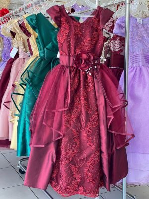 8089. Vestido Ana en tinto