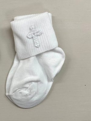 9045. Calcetas de niño en blanco