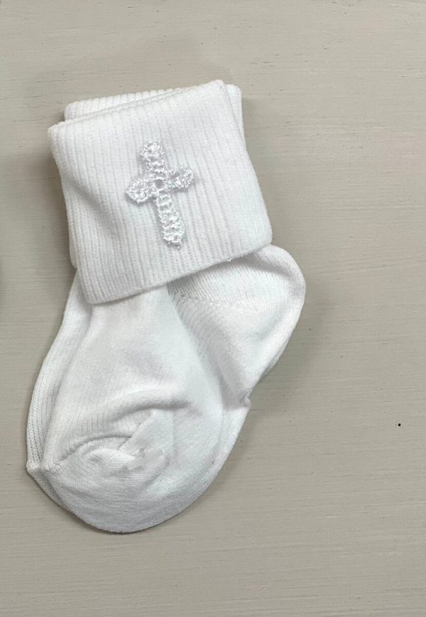 9045. Calcetas de niño en blanco