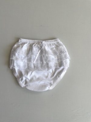 9003. Calzoncito de olanes blanco