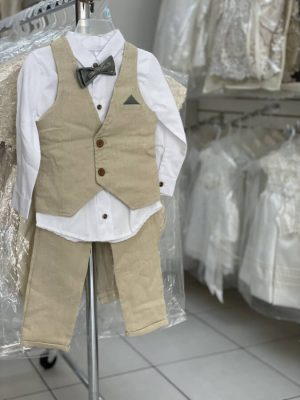 665. Conjunto beige cuatro piezas
