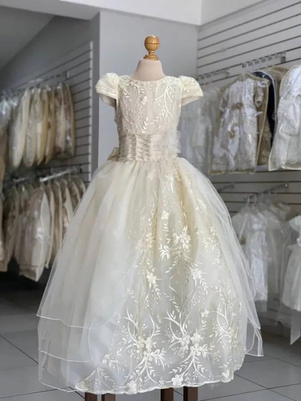 8101. Vestido Marina con detalle de flor