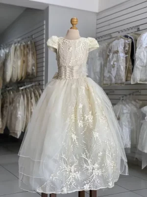 8101. Vestido Marina con detalle de flor