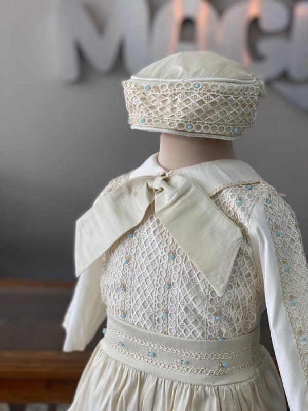 722. Ropon de nueva coleccion en detalles azules con moño al frente - Imagen 3