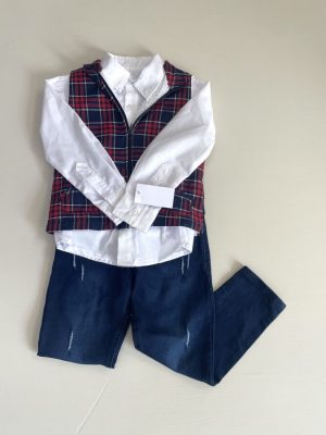 10011. Conjunto tres piezas de chaleco marino