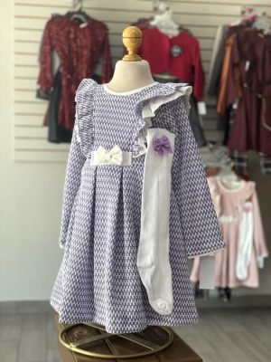 11016. Nuevo vestido clasico de temporada en color morado