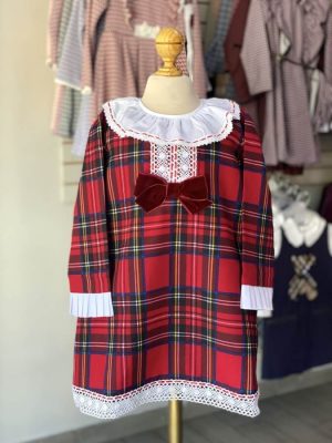 11065. Vestido de coleccion heybaby - el print mas navideño de la temporada!