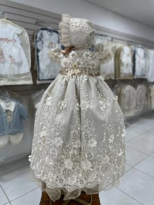 7163. Ropon champagne de nueva coleccion con detalle en manga