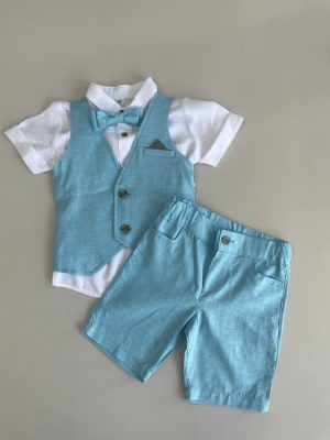 729. Nuevo conjunto cuatro piezas en azul cielo