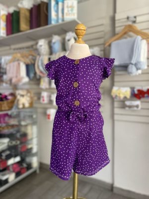 3354. Jumper morado con detalle de botones