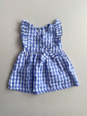 3385. Vestido a cuadros azul