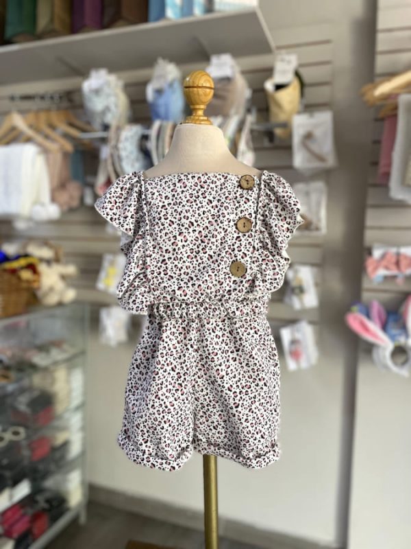3390. Jumper de animal print con detalle de botones