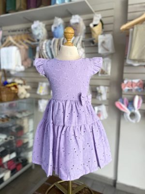 3398. Vestido con detalle de moño al lado
