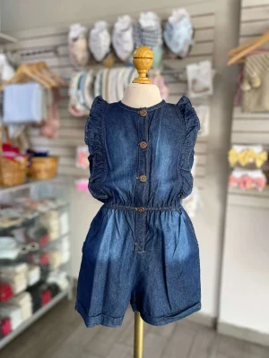 3479. Jumper en mezclilla con botones