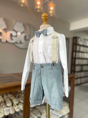 771. Conjunto cuatro piezas de short verde oscuro