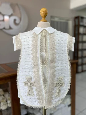 782. Nuevo modelo con detalles de encaje y perlitas (incluye kit de vela a juego)