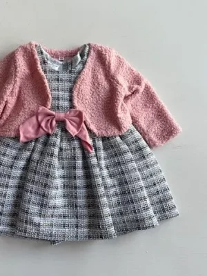 11206. Vestido con torerita en rosa