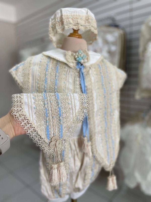 784. Nuevo ropon de linea premium con detalles en azul