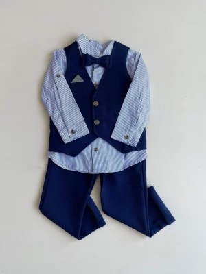 786. Conjunto cuatro piezas en azul marino