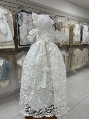 7265. Nuevo modelo de temporada, extra largo con detalles en flores 3D