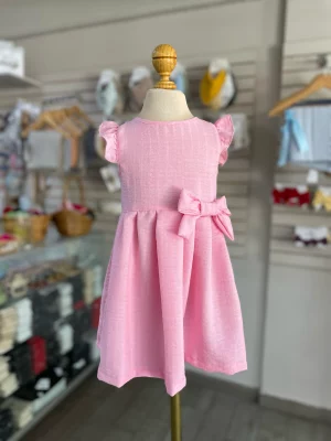 34136. Vestido rosita con moño al lado