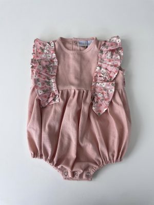 34193. Ranita rosa con detalle de flores, perfecta para regalito