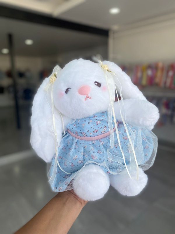 63114. Coneja de peluche de vestido completo