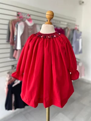 104. Vestido angelito de navidad con bordado