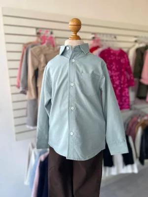 13109. Camisa verde claro