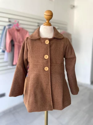 156. Abrigo cafe de peluche
