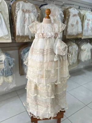 34290. Ropon desmontable de nueva coleccion vintage con detalle de olanes