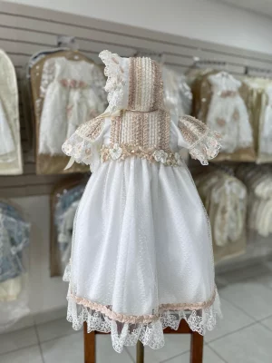 34295. Ropon de nueva coleccion con detalles de bordado en rosas