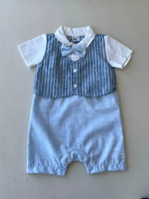 13213. Trajecito azul de chalequito