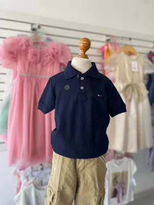 13219. Polo en color azul marino