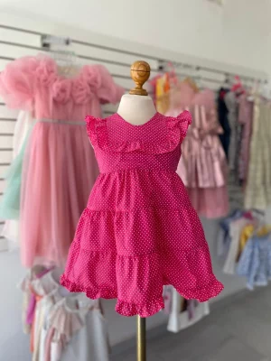 34305. Vestido rosa fucsia