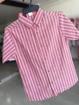 13229. Camisa rosa a rayas
